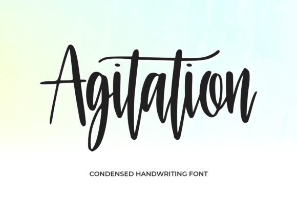 Agitation: A Fresh Handwritten Font for Polished Branding