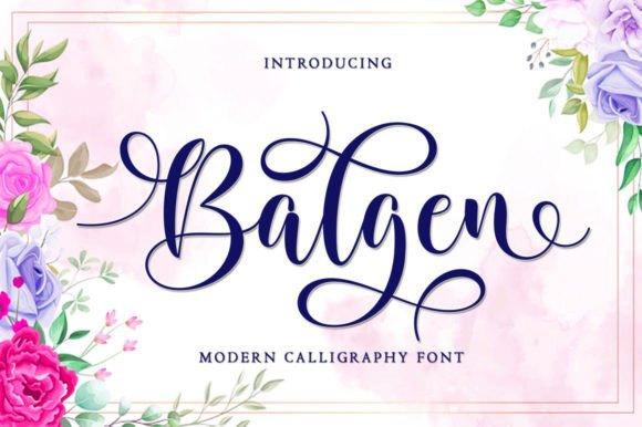 Balgen: A Modern Script Font That Elevates Small Business Branding
