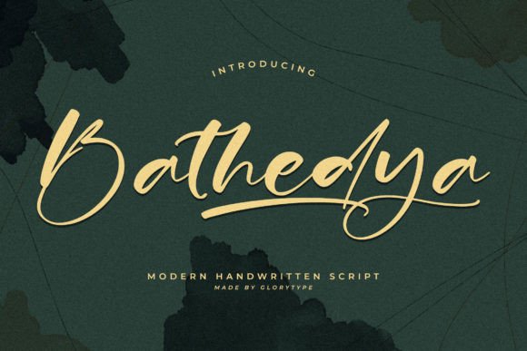 Bathedya: A Stylish Script Font for Elegant Brand Identities