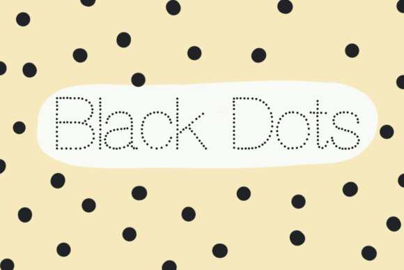 Black Dots: A Playful Handwritten Font for Modern Web Design and Digital Branding