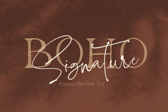 Boho Signature Trio: A Versatile Typeface for Modern Editorial Design
