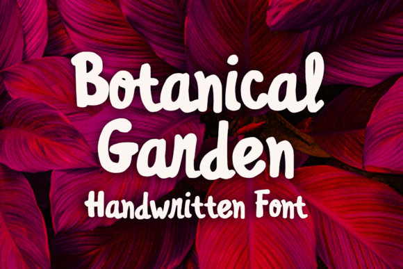 Botanical Garden: A Playful Script Font for Digital Designers
