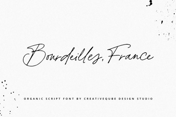 Bourdeilles France: The Script Font That Elevates Marketing Visuals