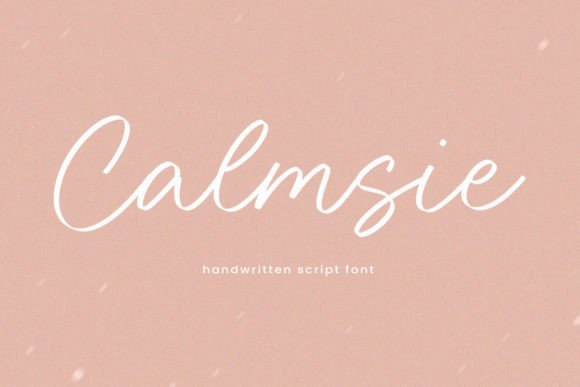 Calmsie: A Handwritten Font That Brings Warmth to Editorial Design