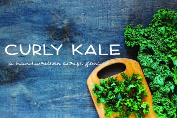 Curly Kale: A Handwritten Font That Elevates Digital Marketing Design