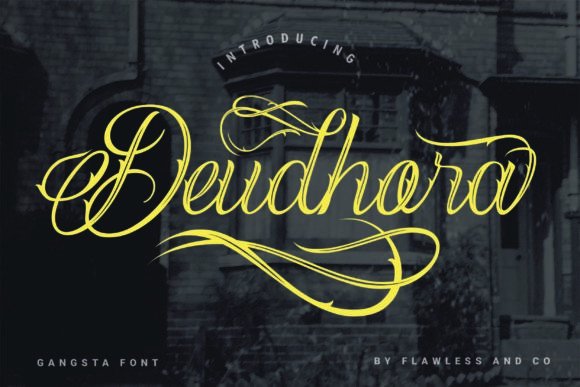 Deudhora: A Chic Script Font That Elevates Brand Identity with Elegance