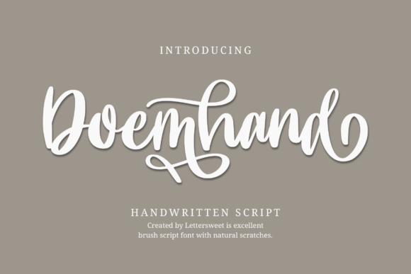 Doemhand: A Romantic Handwritten Font for Modern Marketing Design