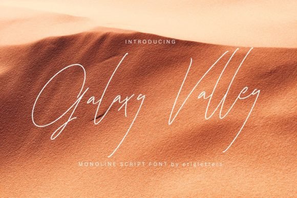 Galaxy Valley: A Stylish Script Font for Professional Branding