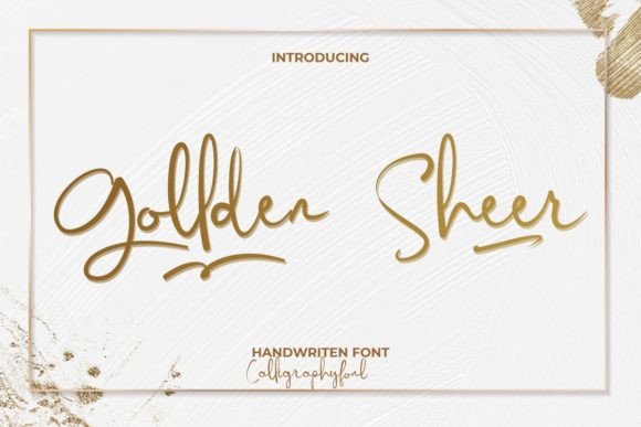 Gollden Sheer: A Handwritten Font That Elevates Small Business Branding