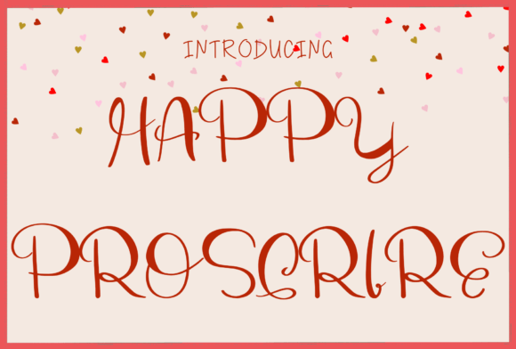 Happy Proscrire Font: Elevate Your Brand with a Stylish Handwritten Touch