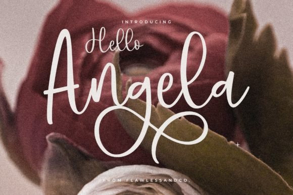 Hello Angela: A Refined Script Font for Modern Editorial Design