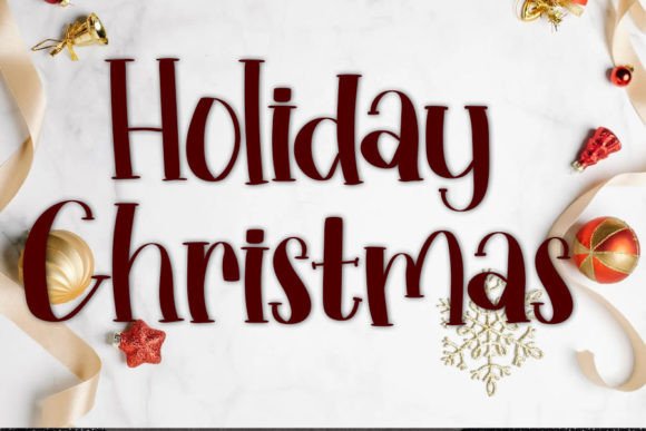 Holiday Christmas: A Festive Script Font for Campaign Designs