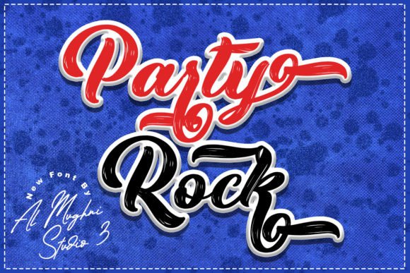 Party Rock: A Retro Script Font for Dynamic Editorial Design