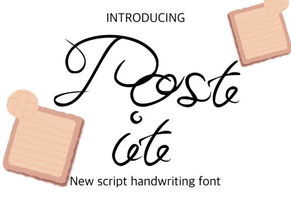 Post It: A Playful Handwritten Font for Business Branding