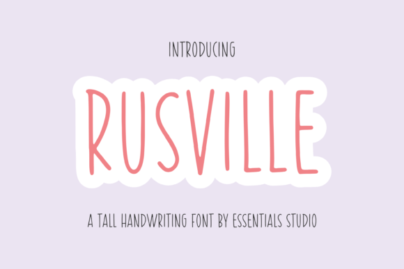 Rusville: A Handwritten Font That Elevates Campaign Typography