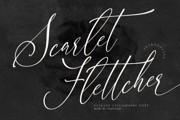 Scarlet Flettcher: Elegant Calligraphy Font for Professional Branding