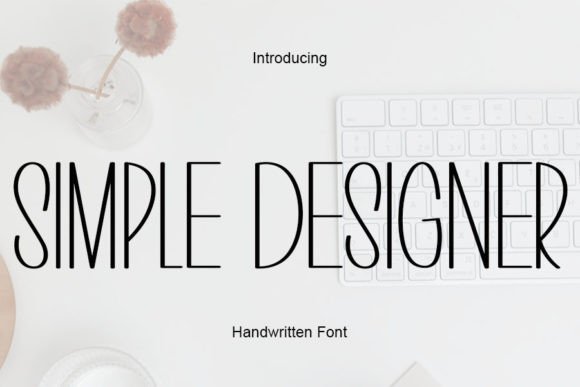 Simple Designer: A Handwritten Font That Brings Elegance to Your Craft Projects