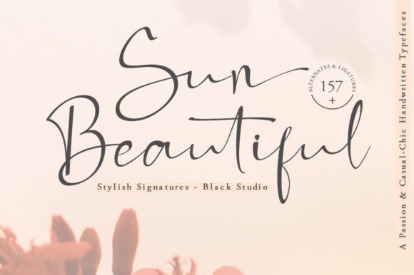 Sun Beautiful: A Script Font That Elevates Your Brand