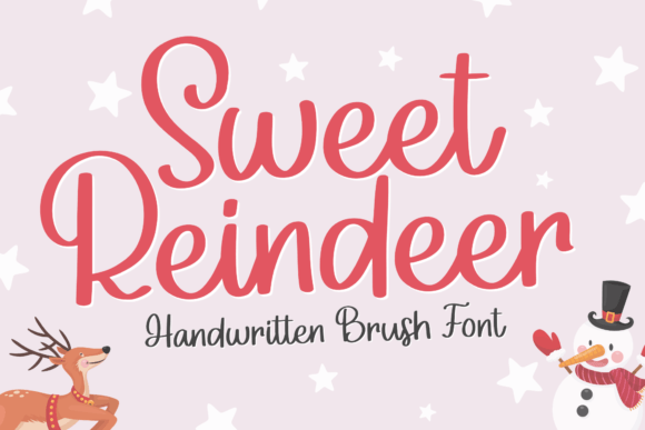 Sweet Reindeer: A Cozy Handwritten Font for Small Business Branding