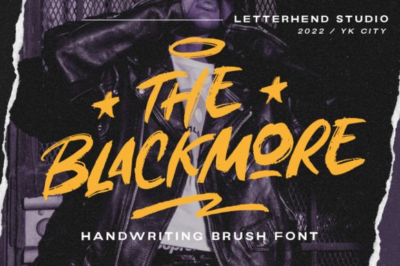 The Blackmore: A Bold Brush Display Font for Editorial Design